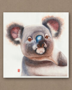 Aquarellgemälde eines Koala