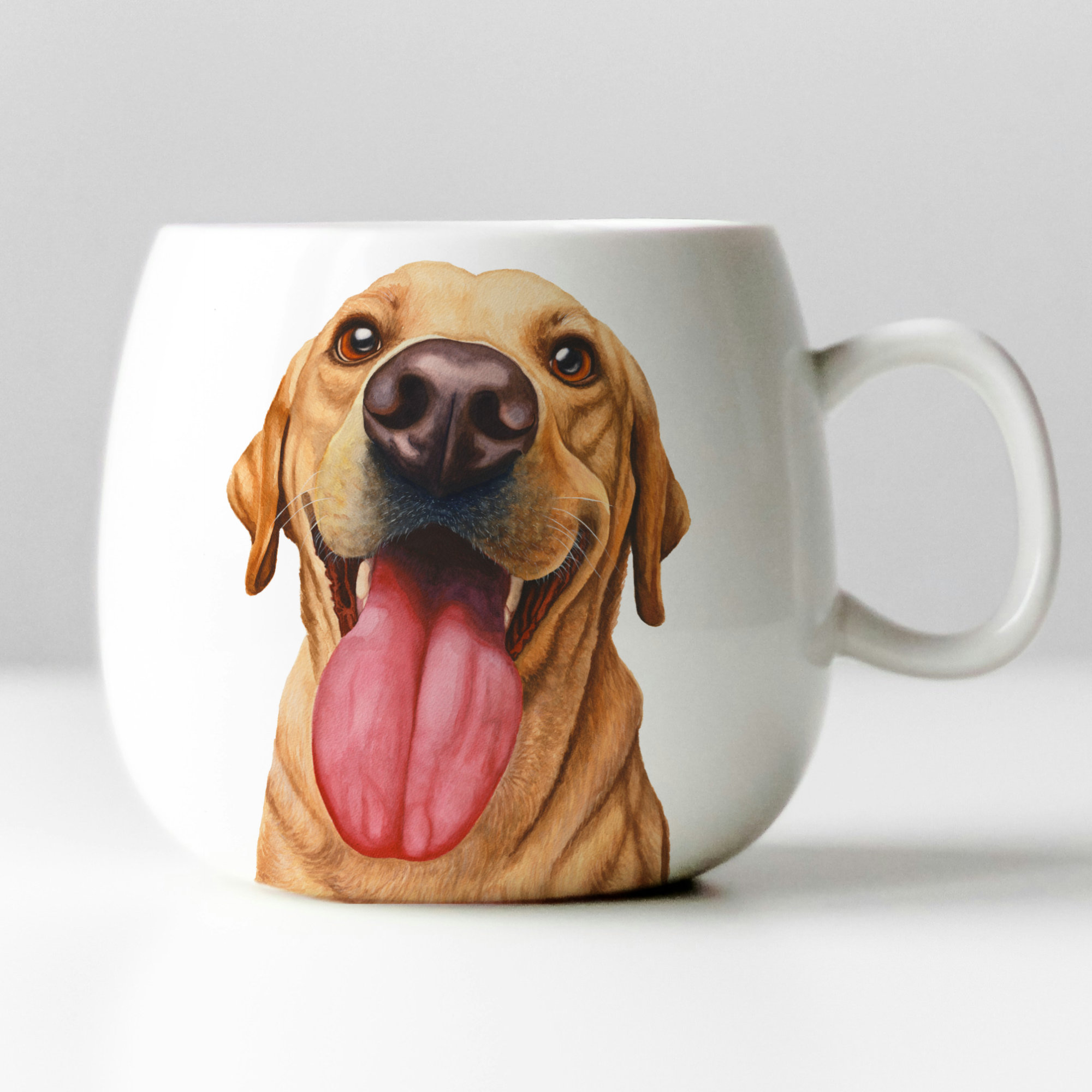 Haustier Aquarell auf Tasse