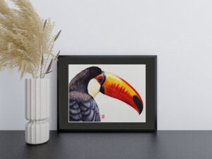 Aquarell eines Riesentukan